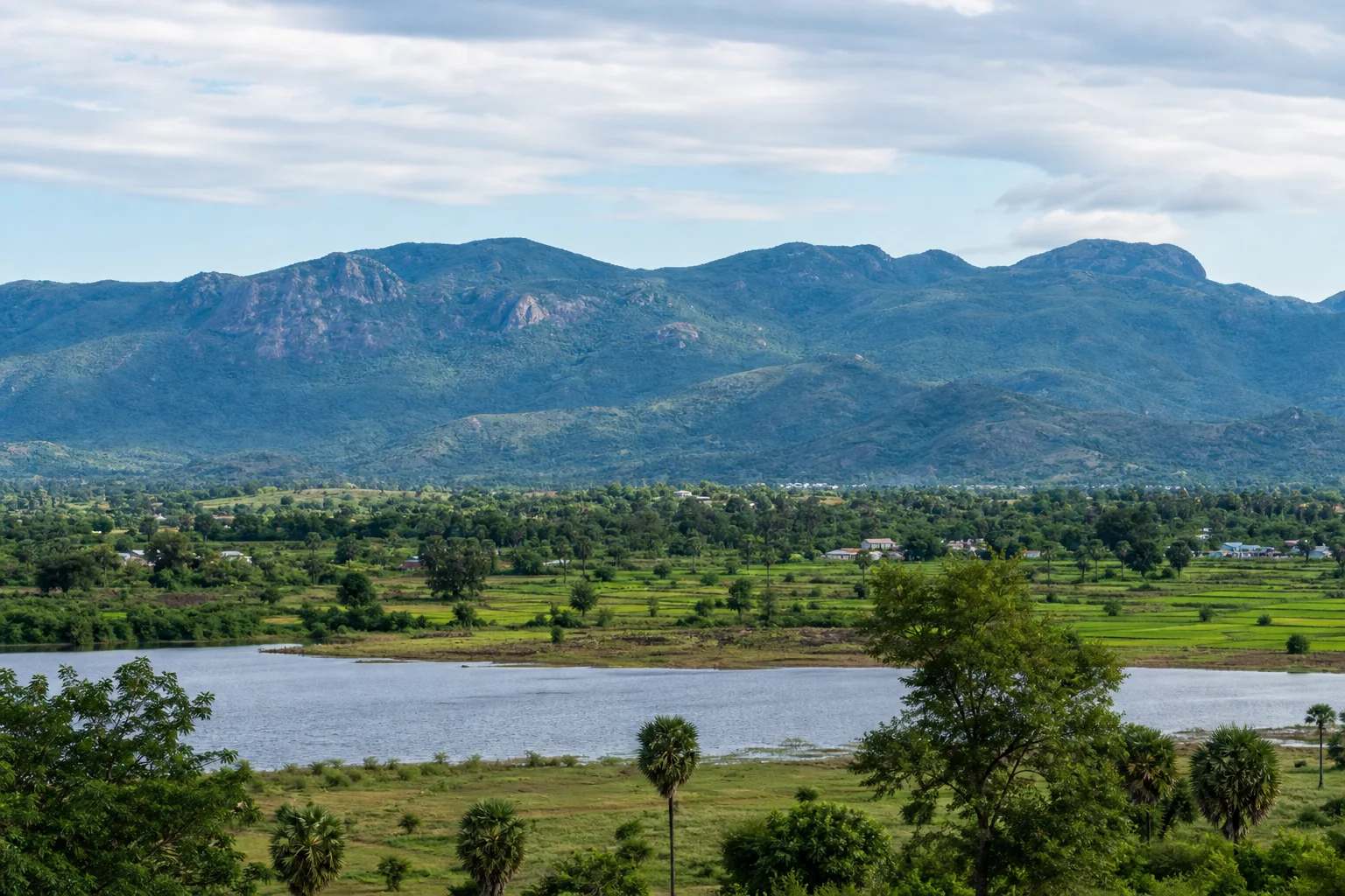 Project-created editorial landscape of the Kalvarayan Hills and Kallakurichi plains