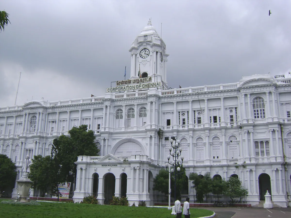 Ripon Building, headquarters of the Greater Chennai Corporation