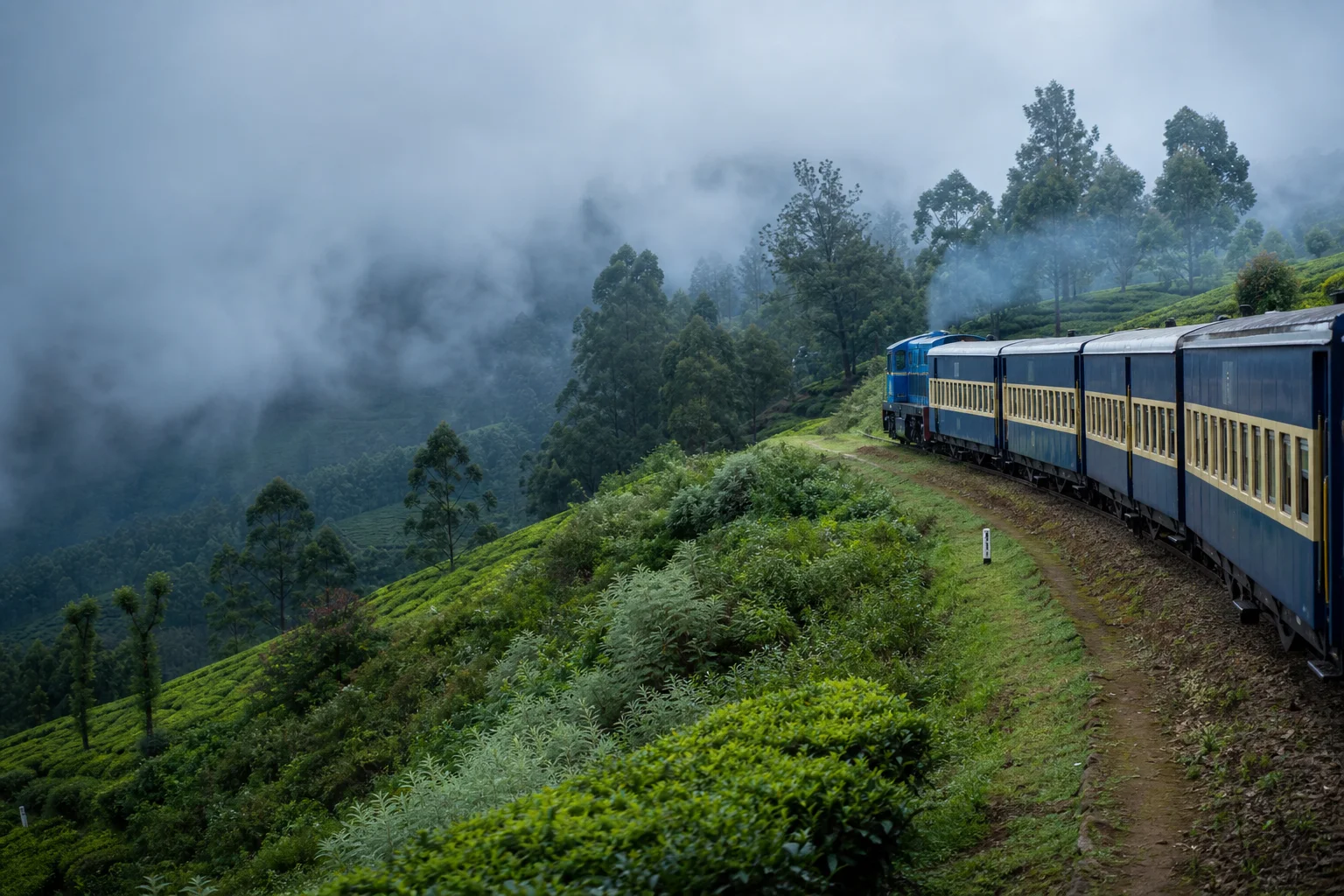 Train journey in Tamil Nadu representing festival-season public transport planning