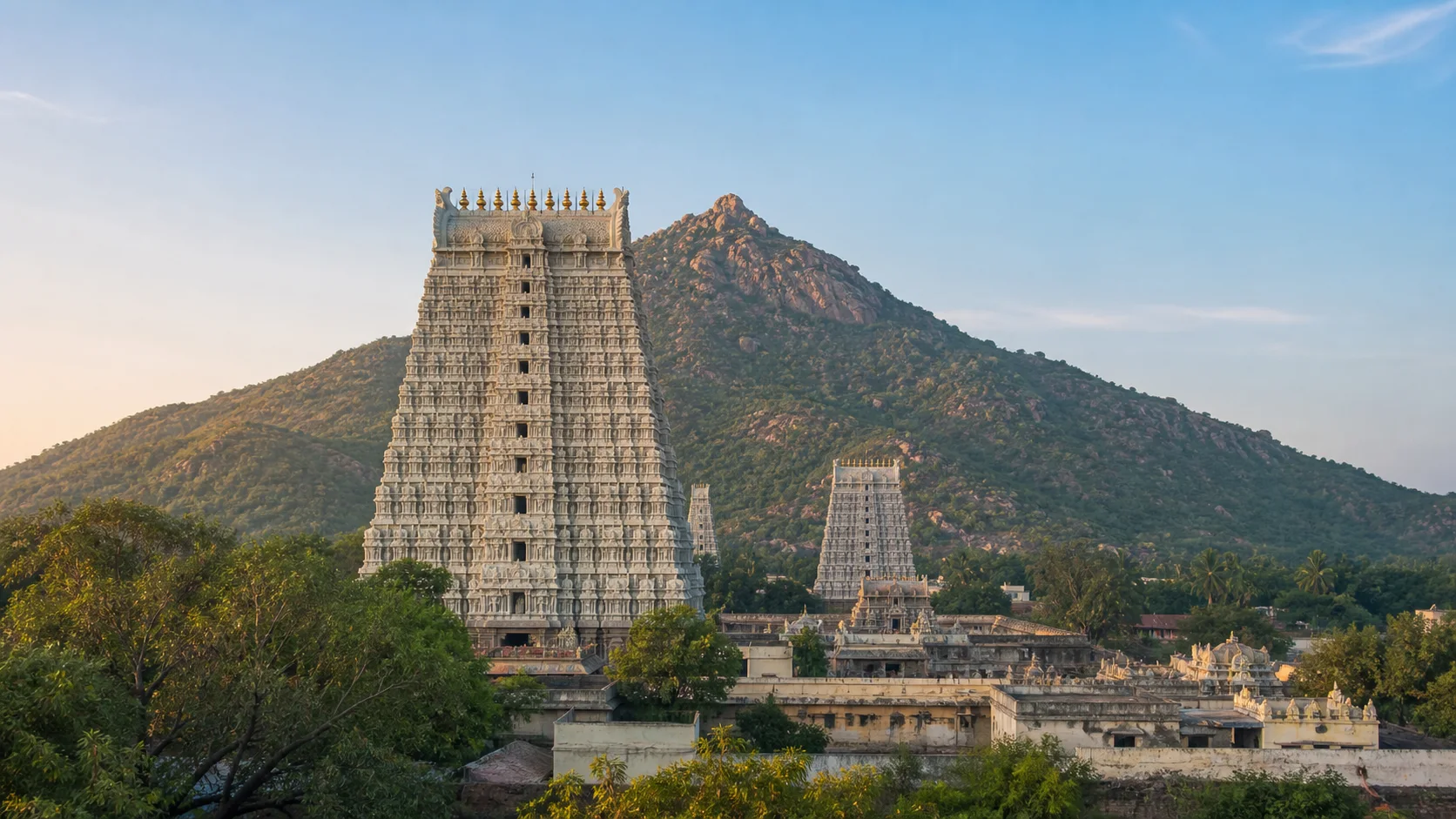 Editorial visual inspired by Annamalaiyar Temple