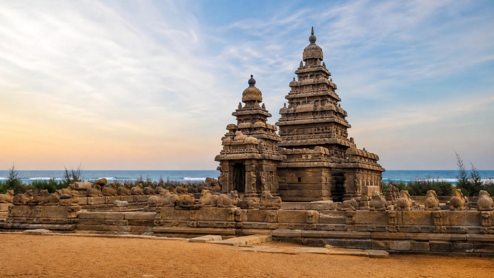 Editorial visual inspired by the Shore Temple