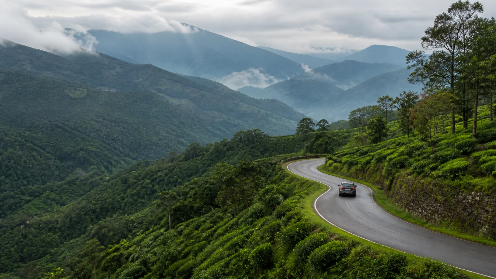 Project-created visual introducing Road Trips in Tamil Nadu